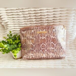 Large VINCE CAMUTO cosmetic bag, rose gold.